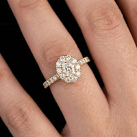 Anillo Tiara Piedra Verde Oro 14K Real