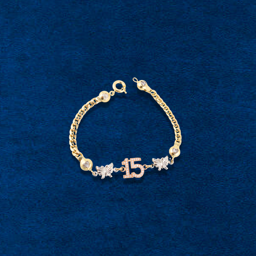 10K Quinceañera Bracelet
