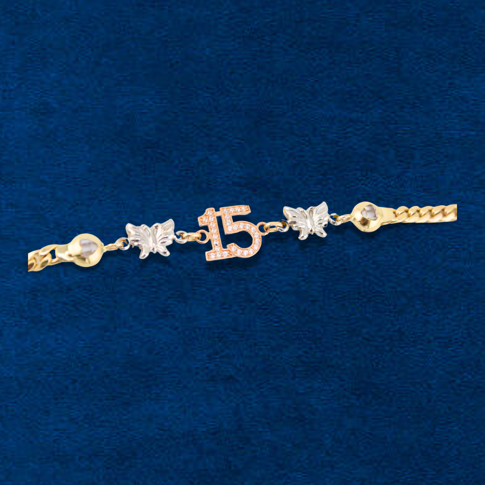 10K Quinceañera Bracelet