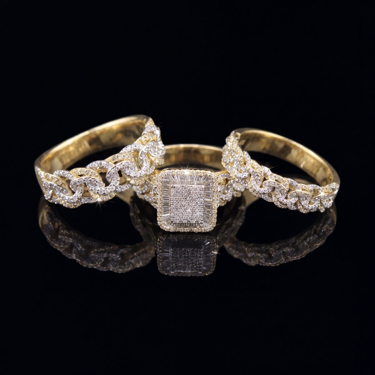 10K Chino Diamond Trio-Set