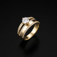 14K Gold Ring CZ