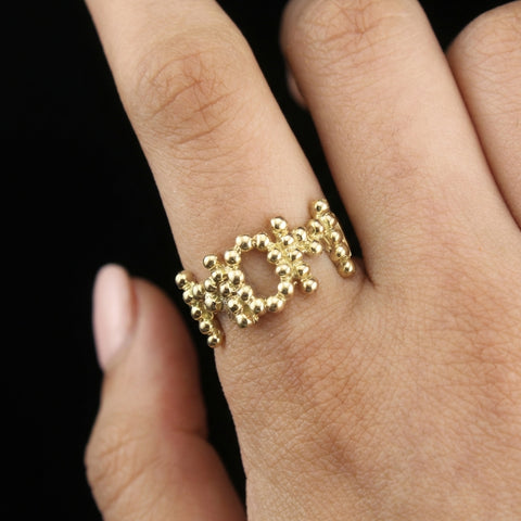 Real 10K Gold Mom Ring