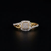 Real 10K Diamond Women's Ring