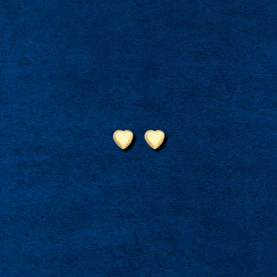14K Heart Studs