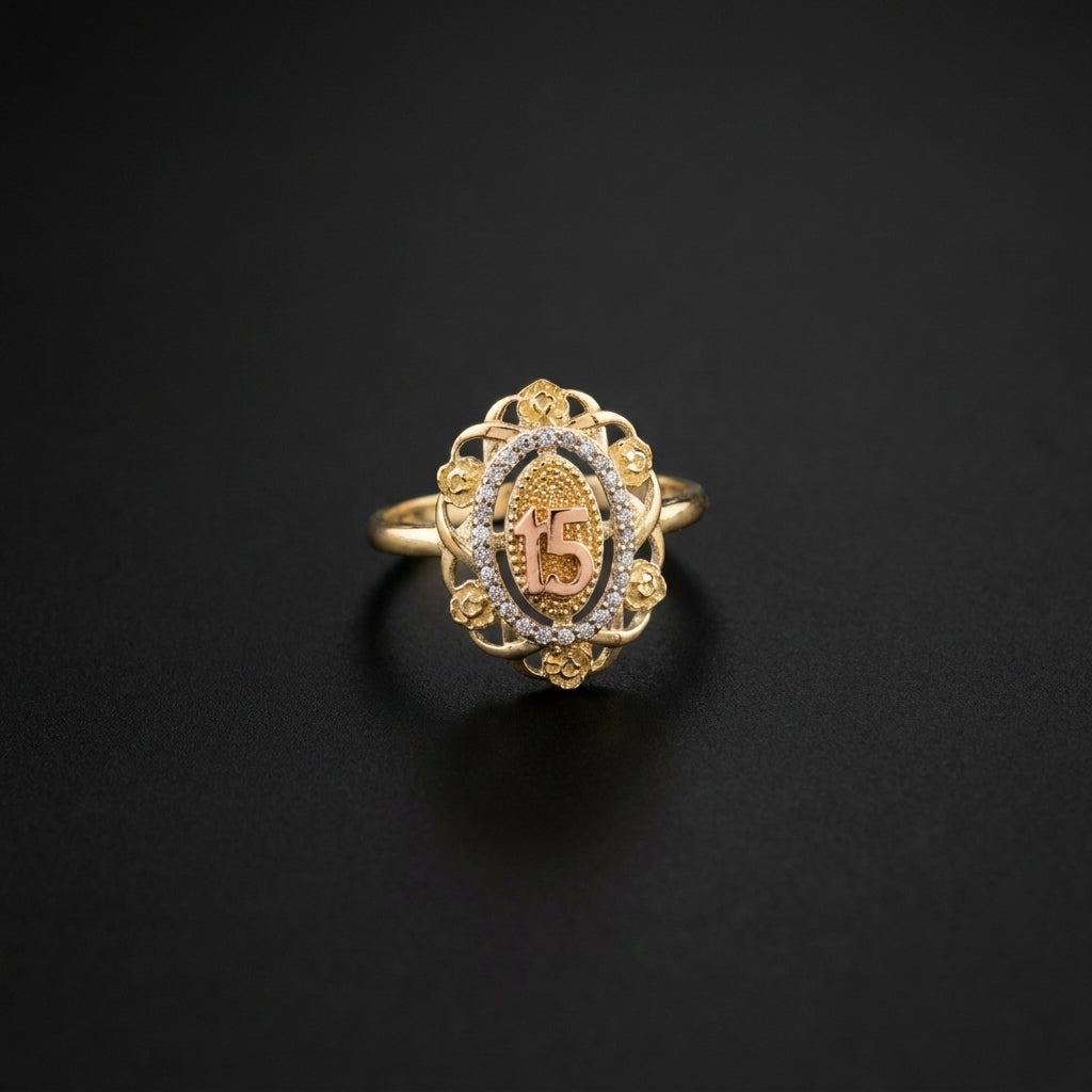 14K Quinceañera Ring