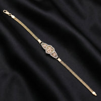Pulsera de Quinceañera de Oro Real de 14K