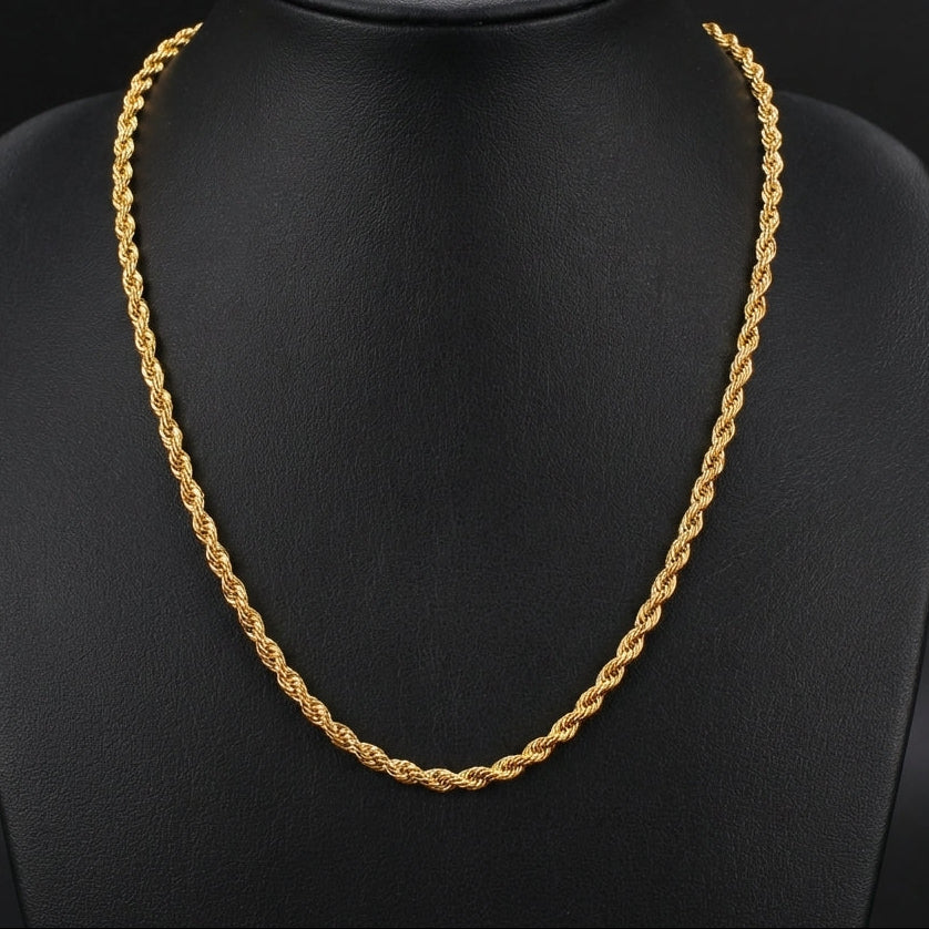 22K Gold Rope Chain