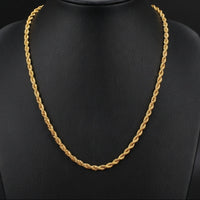 22K Gold Rope Chain