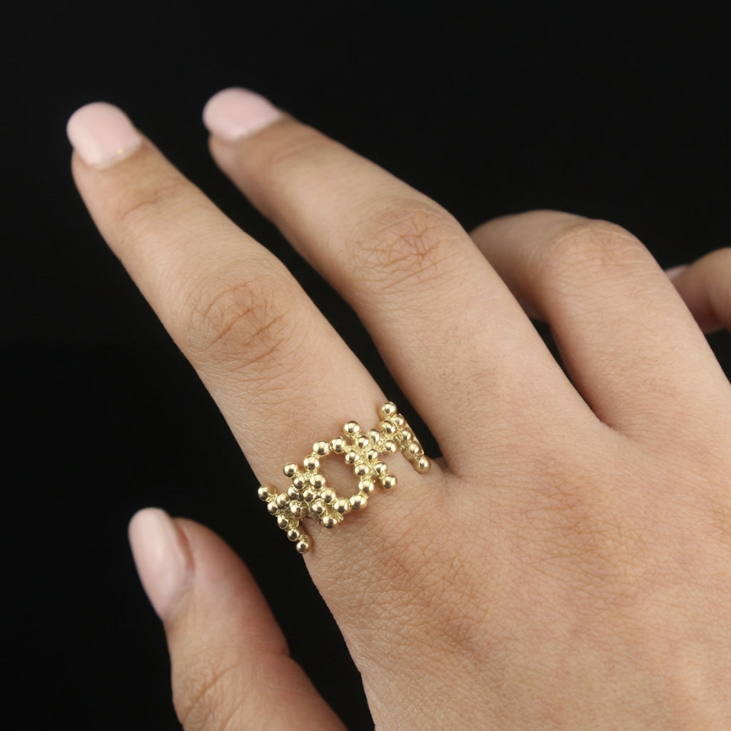 Real 10K Gold Mom Ring