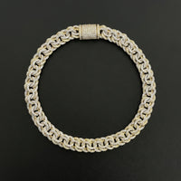 10K Diamond Chino Two Tone Bracelet 1.95 CTW