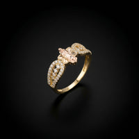 10K Gold Virgin Mary Ring