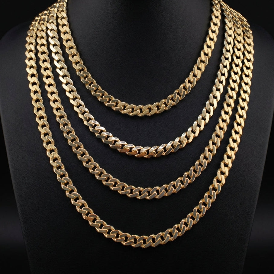 Real 10K Gold 6mm Royal Cuban Chain