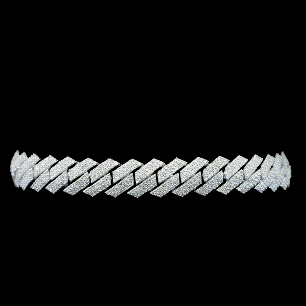 Real 10K Gold Diamond Miami Cuban Bracelet 5.9 CTW