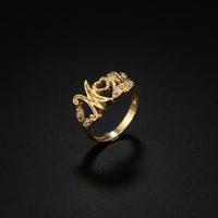 10K Gold Mom Ring