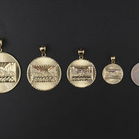 10KT Last Supper Round Charm