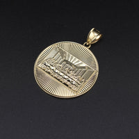 10KT Last Supper Round Charm