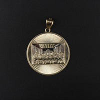 10KT Last Supper Round Charm