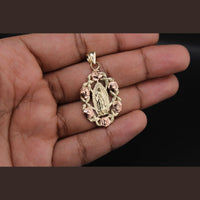 10K Virgin Mary Charm