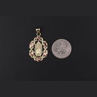 10K Virgin Mary Charm