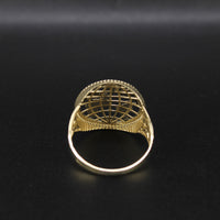 10K Gold Globe Ring