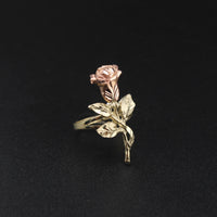 10K Gold Rose Ring