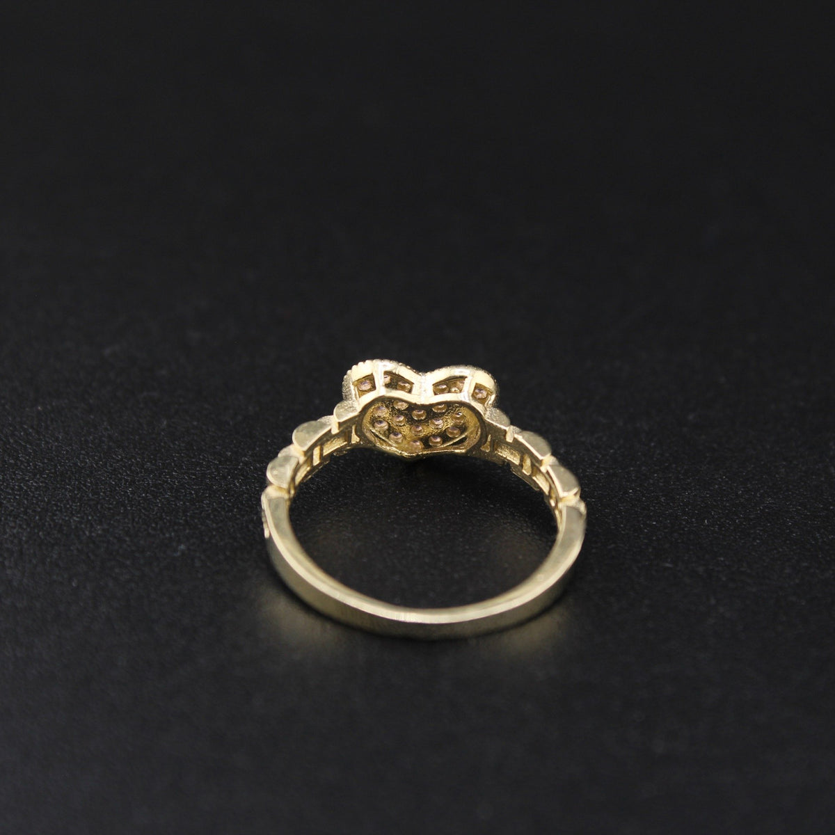 10K Pink Heart Ring