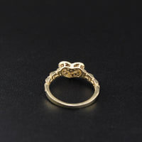 10K Pink Heart Ring