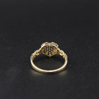 10K Heart Ring