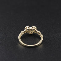 10K Heart Ring