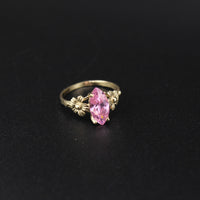 10K Marquise Pink Stone Ring