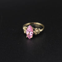 10K Marquise Pink Stone Ring