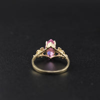 10K Marquise Pink Stone Ring