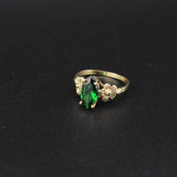 10K Marquise Green Ring