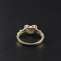 10K Heart Ring with Stones