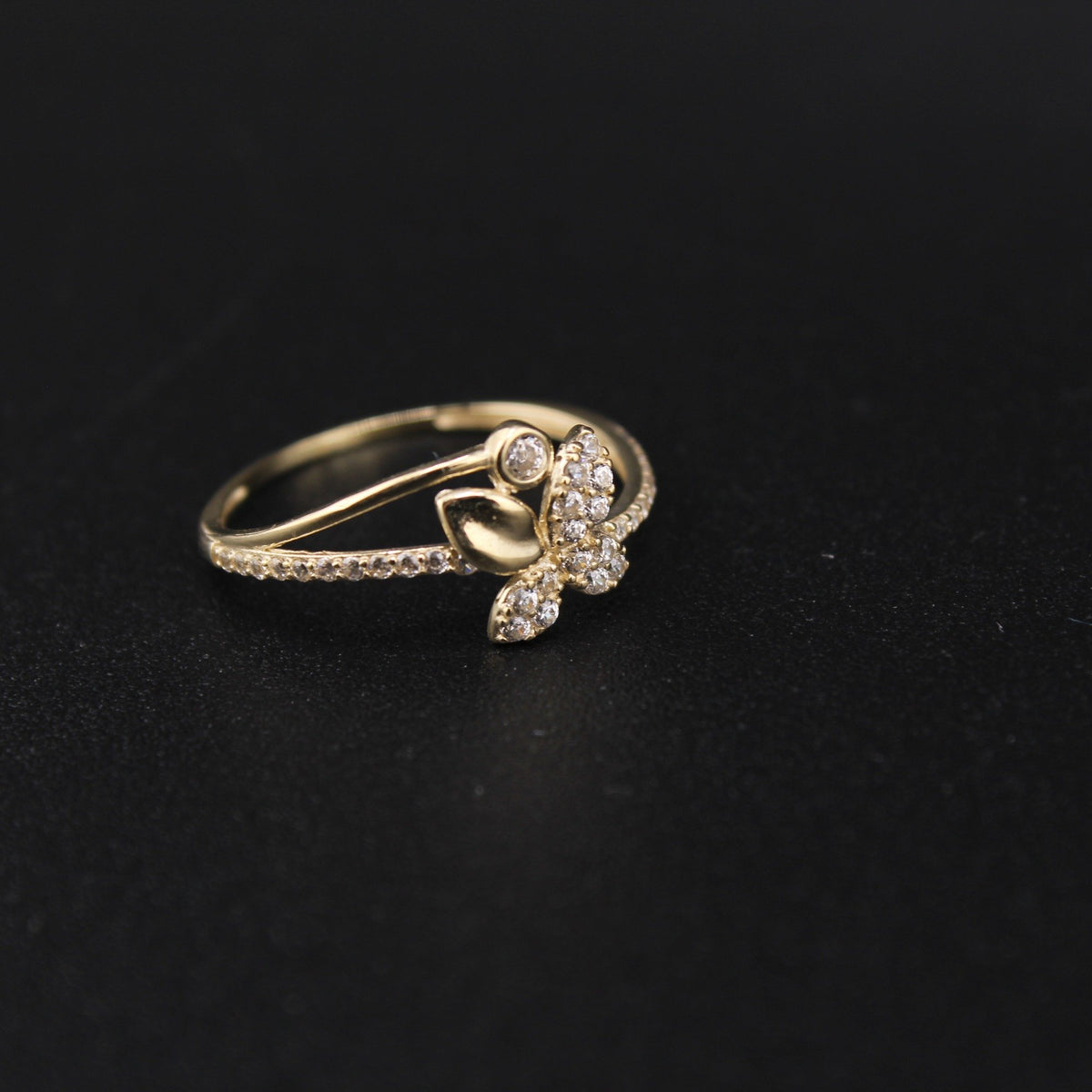 10K Gold Women's Butterfly Ring