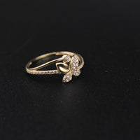 10K Gold Women's Butterfly Ring