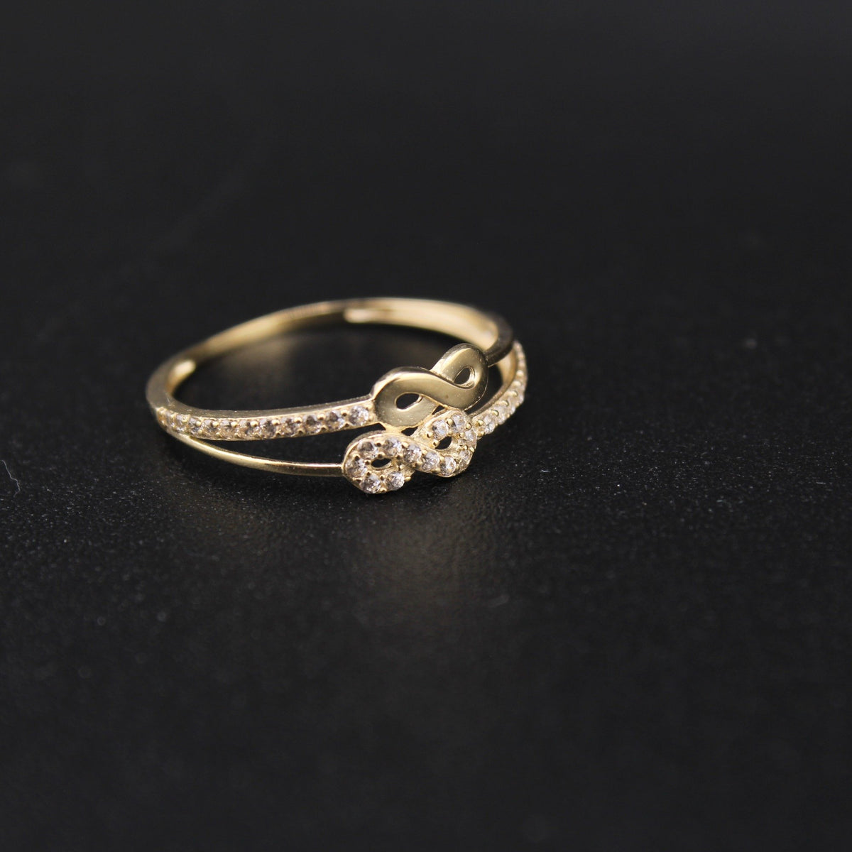10K Infinity Sign Ring