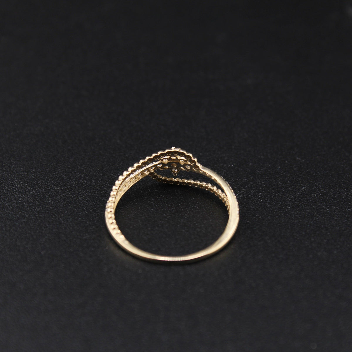 10K Real Gold  Dainty Flower Ring