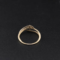 10K Real Gold  Dainty Flower Ring