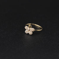 10K Gold  Flower Ring For Baby