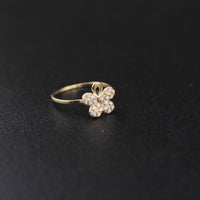 10K Gold  Flower Ring For Baby