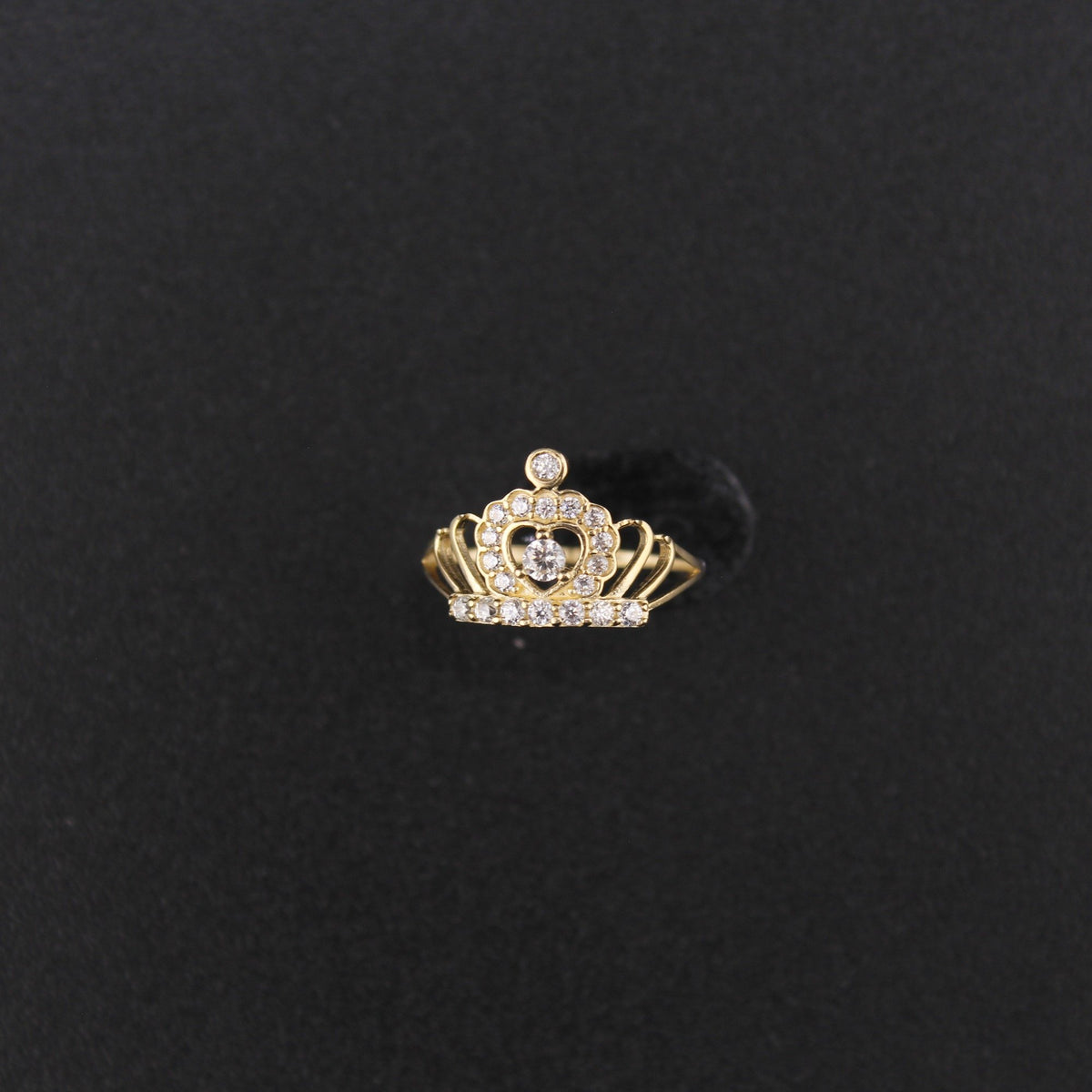 10K Gold Crown Ring For Baby