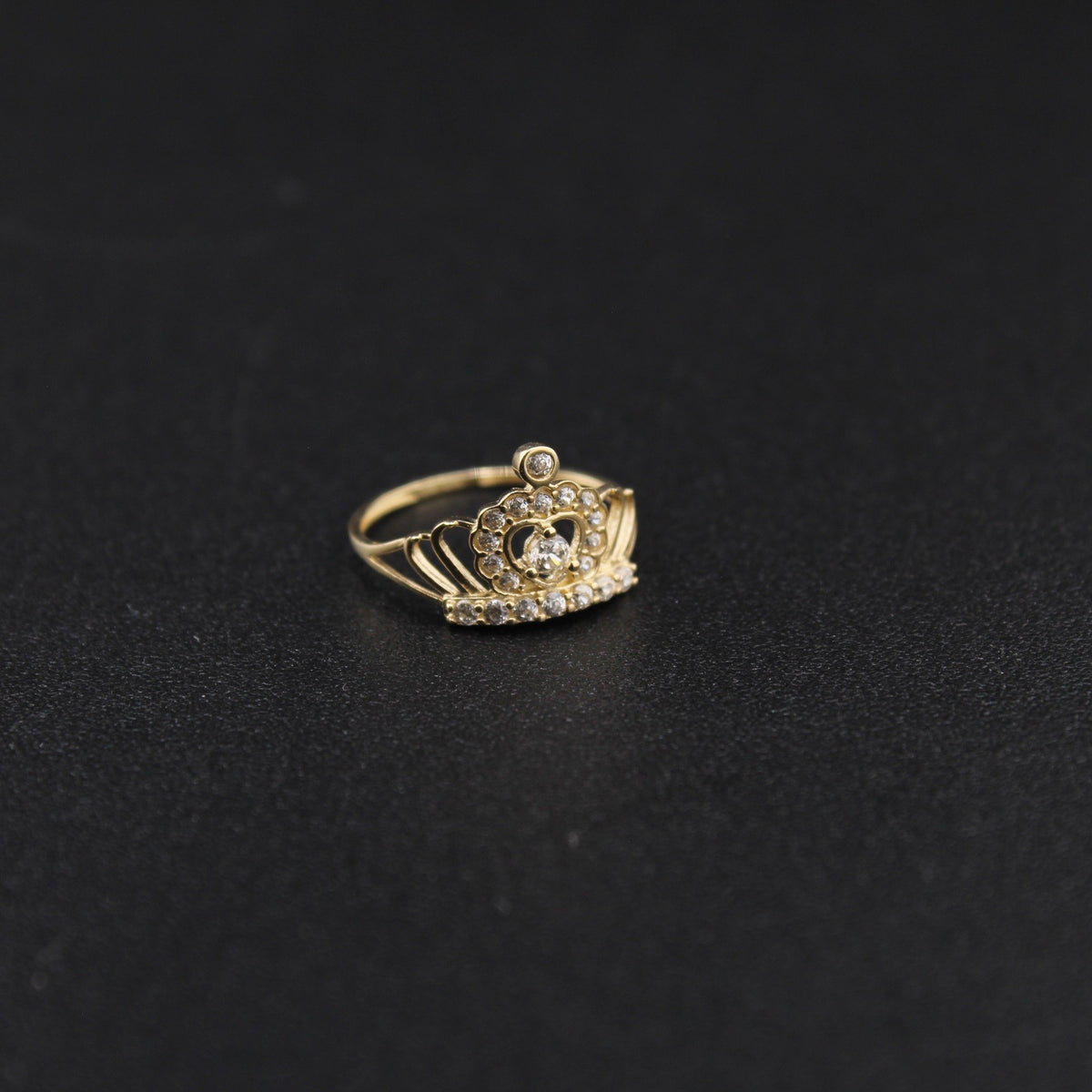 10K Gold Crown Ring For Baby