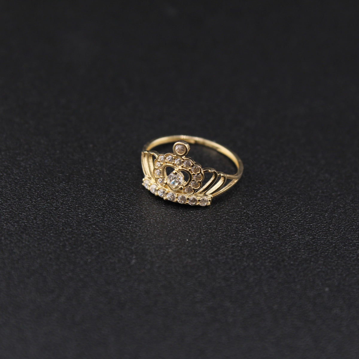 10K Gold Crown Ring For Baby