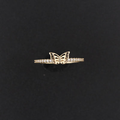 10K Butterfly Ring
