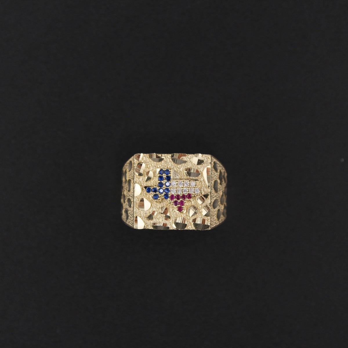10K Texas Nugget Ring