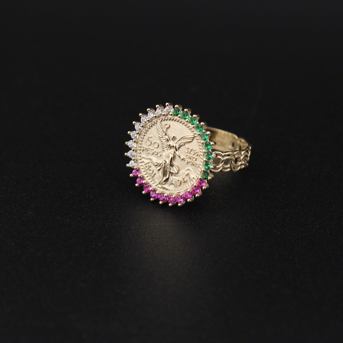 10KT 50 Pesos Ring