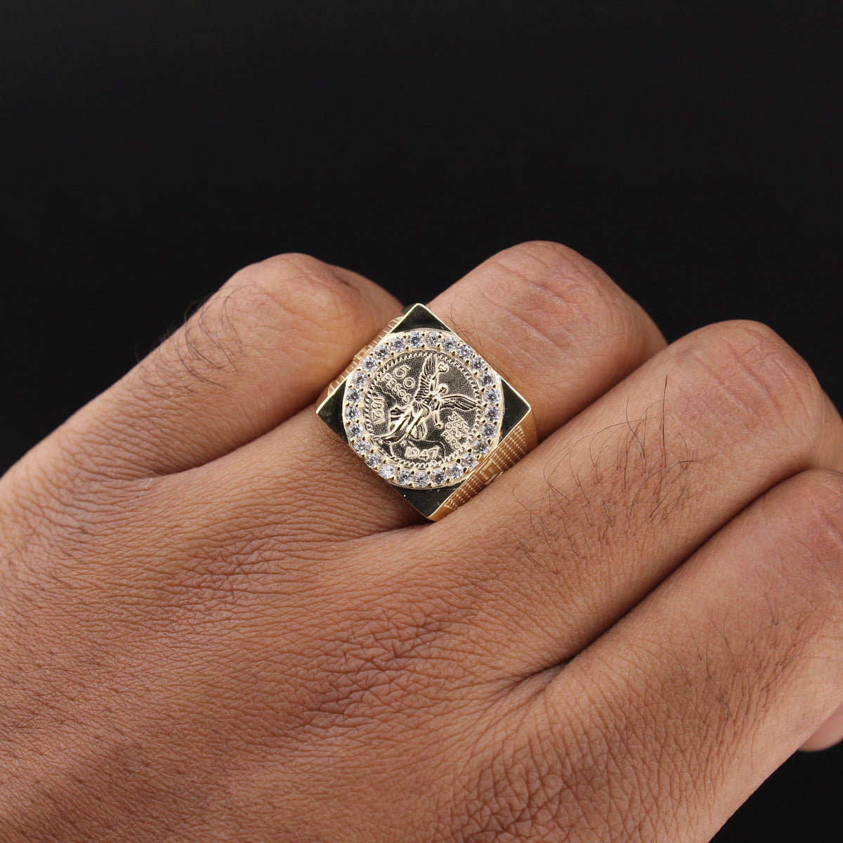 10K Gold Centenario Ring