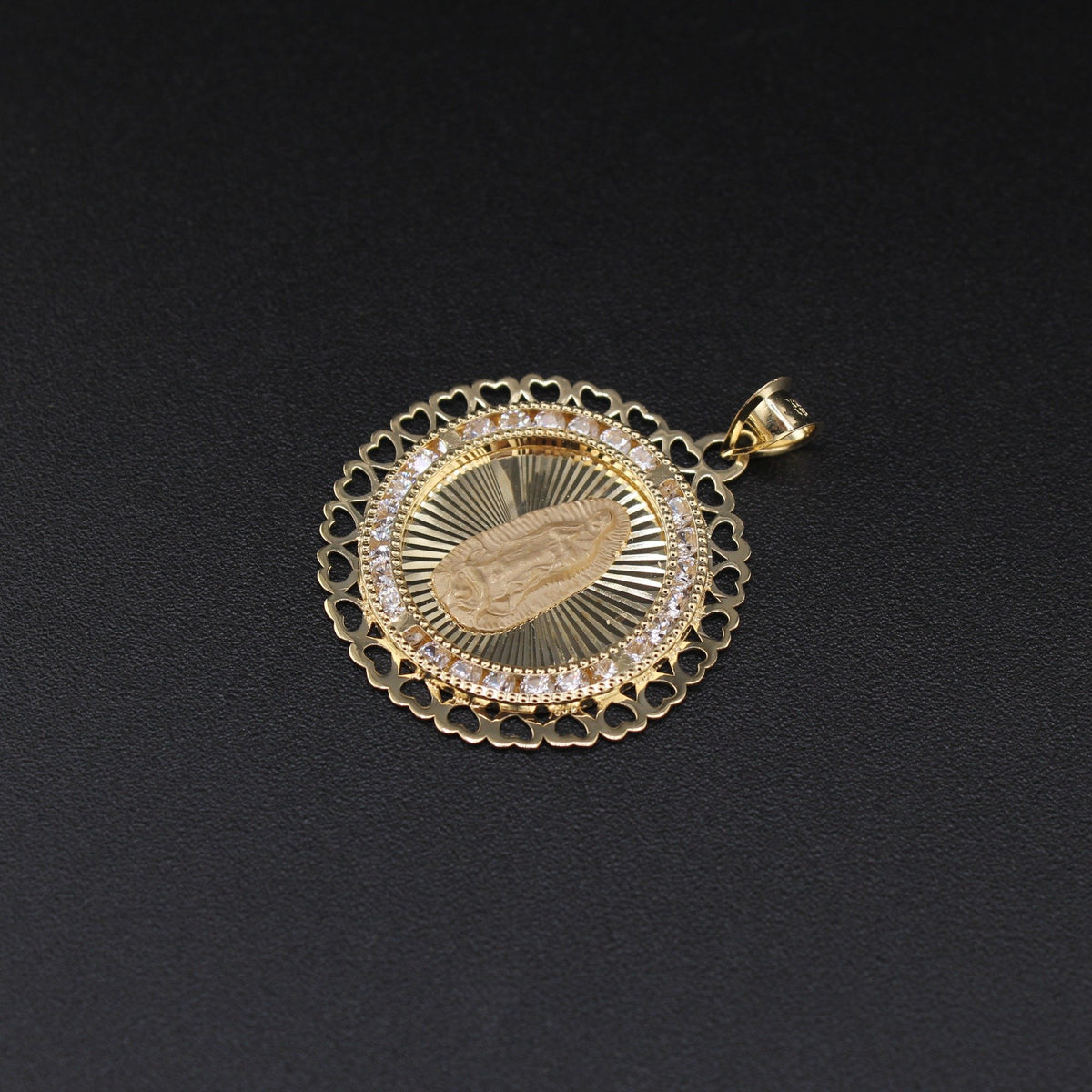 10K Virgin Mary Charm