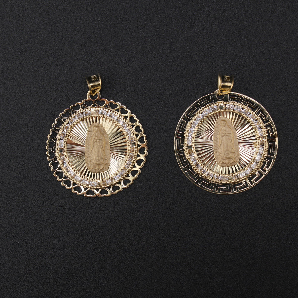 10K Virgin Mary Charm